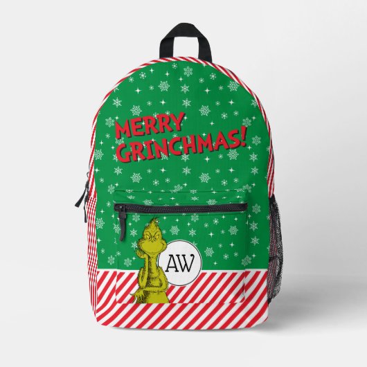 Grinch Sneeuwvlok Bedrukte Rugzak (Voorkant)