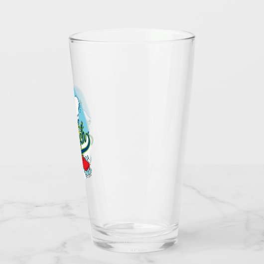 Grinch Snowboarden Glas (Links)