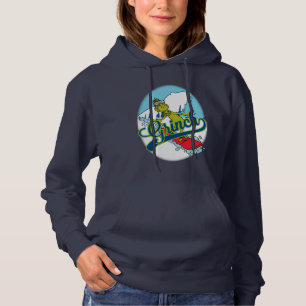 Grinch Snowboarden Hoodie