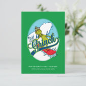 Grinch Snowboarden Kaart (Staand voorkant)