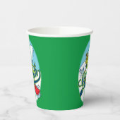 Grinch Snowboarden Papieren Bekers (Links)