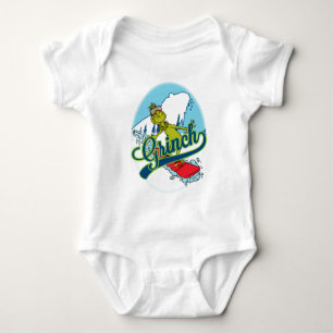 Grinch Snowboarden Romper