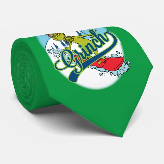Grinch Snowboarden Stropdas (Opgerold)