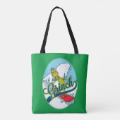 Grinch Snowboarden Tote Bag (Achterkant)