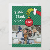Grinch | Stink Stank Stunk Feestdagenkaart (Voorkant)