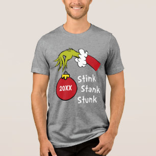 Grinch Stink Stank Stunk Tri-Blend Shirt