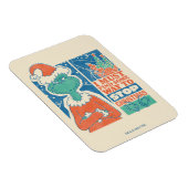 Grinch | Stop Kerstmis Vintage Grafiek Magneet (Rechterzijde)