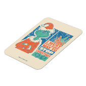 Grinch | Stop Kerstmis Vintage Grafiek Magneet (Linkerzijde)