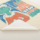 Grinch | Stop Kerstmis Vintage Grafiek Sherpa Deken (3/4)