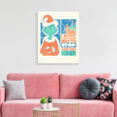Grinch | Stop Kerstmis Vintage Grafisch Ontwerp Canvas Afdruk (Insitu (Woonkamer))