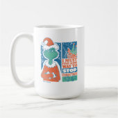 Grinch | Stop Kerstmis Vintage Grafisch Ontwerp Koffiemok (Links)