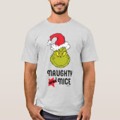 Grinch | Stout en braaf T-shirt (Voorkant)