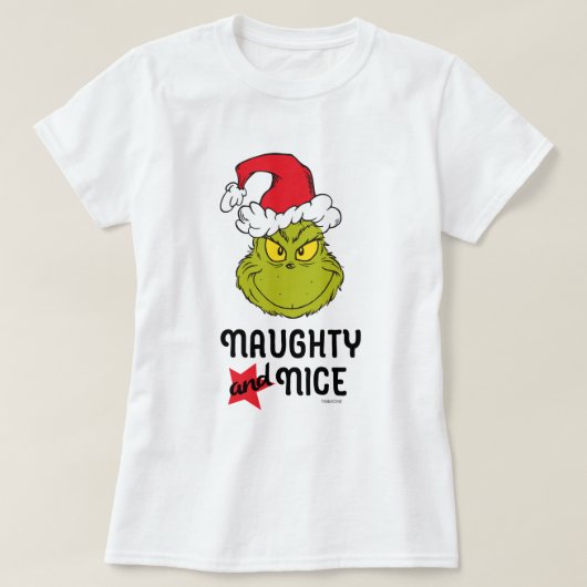 Grinch | Stout en braaf T-shirt (Design voorkant)