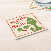 Grinch | Stout of mooi Kartonnen Onderzetters (Schuin)