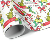 Grinch Stout of Slecht Patroon Cadeaupapier (Rol Hoek)