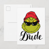 Grinch | The dude Briefkaart (Voorkant / Achterkant)
