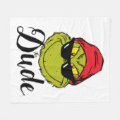 Grinch | The dude Fleece Deken (Voorkant (Horizontaal))