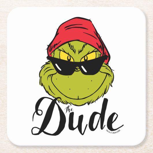 Grinch | The dude Kartonnen Onderzetters (Voorkant)