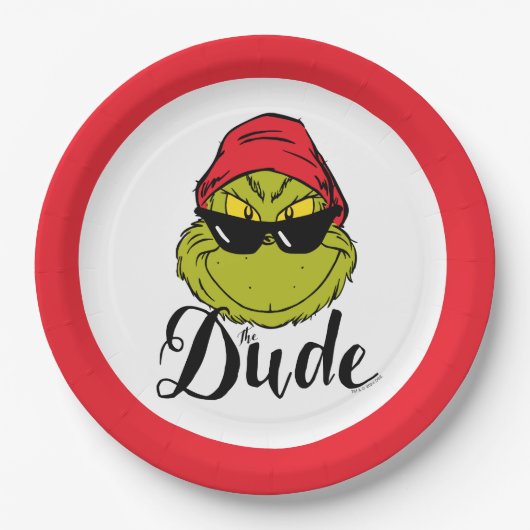 Grinch | The dude Papieren Bordje (Voorkant)