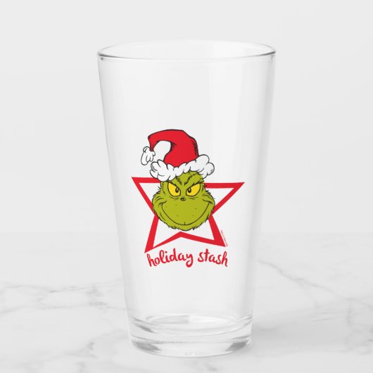 Grinch | Vakantie Voorraad Glas (Voorkant)