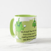 Grinch Vibes Coffee Mok - perfect speelse slokjes (Voorkant links)