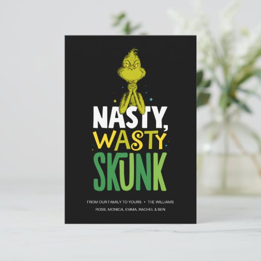 Grinch | Vieze Wasty Stinkdier Kaart (Staand voorkant)