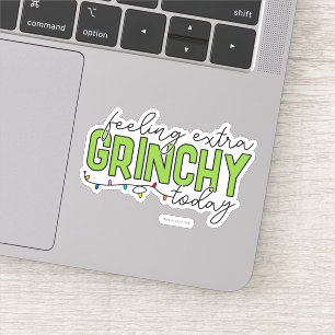Grinch Voel me vandaag extra grincherig 4 Sticker