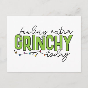 Grinch Voel me vandaag extra Grincherig Briefkaart