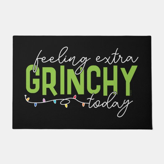 Grinch | Voel me vandaag extra grincherig Deurmat (Voorkant)