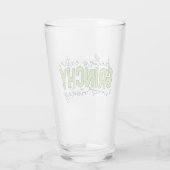 Grinch | Voel me vandaag extra grincherig Glas (Achterkant)