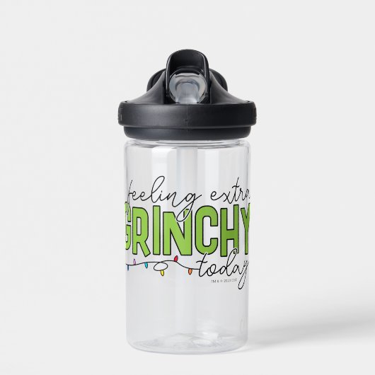 Grinch | Voel me vandaag extra grinchy 4 Waterfles (Voorkant)