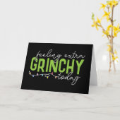 Grinch | Voel me vandaag extra Grinchy Kaart (Gele Bloem)