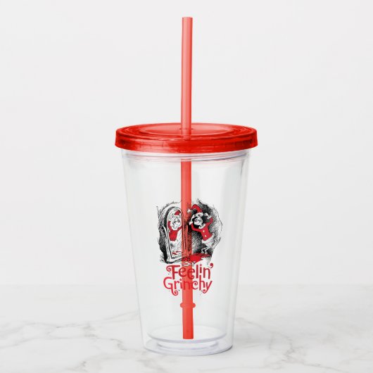 Grinch | Voelt zich grinchy Acryl Drinkbeker (Voorkant)
