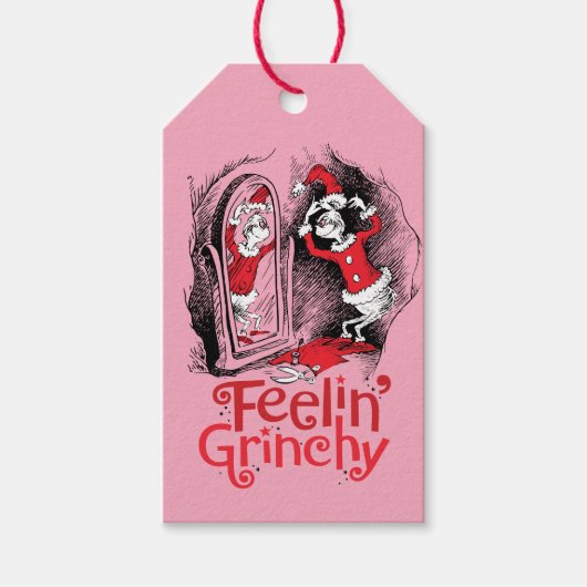 Grinch | Voelt zich grinchy Cadeaulabel (Voorkant)