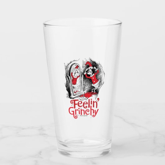 Grinch | Voelt zich grinchy Glas (Voorkant)