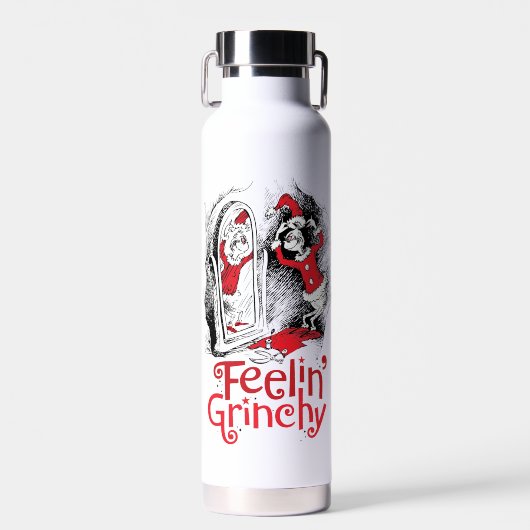 Grinch | Voelt zich grinchy Waterfles (Voorkant)
