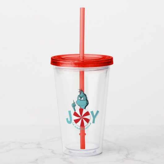 Grinch | Vreugde is onderschat Acryl Drinkbeker (Voorkant)