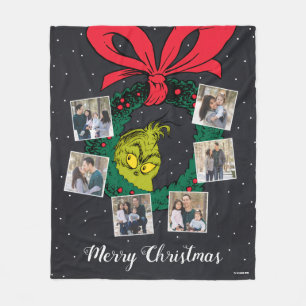 Grinch vrolijk Grinchmas familie foto kerst fleece Deken