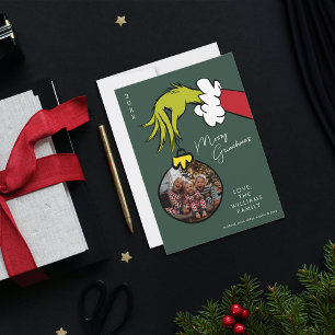 Grinch vrolijk Kerstmis Familie Foto Kerstmis