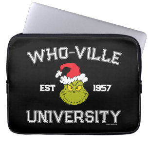 Grinch Who-ville Universiteit Opgericht 1957 Laptop Sleeve