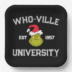 Grinch Who-ville Universiteit Opgericht 1957 Papieren Bordje