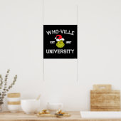 Grinch | Who-ville Universiteit Opgericht 1957 Poster (Keuken)