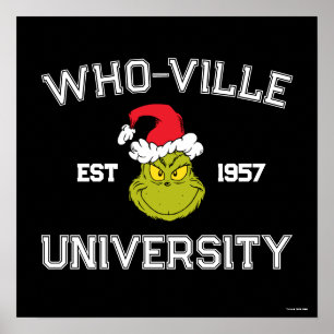 Grinch Who-ville Universiteit Opgericht 1957 Poster
