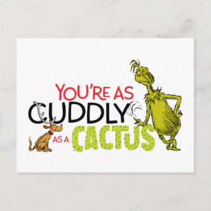 Grinch   You're as Cudly as a Cactus Quote Briefkaart