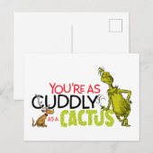 Grinch | You're as Cudly as a Cactus Quote Briefkaart (Voorkant / Achterkant)