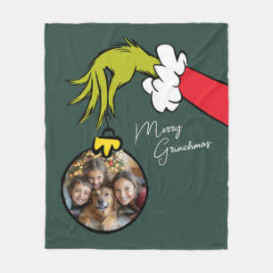 Grinch Zalig Grinchfeest Familie Foto Kerst Vlucht Fleece Deken