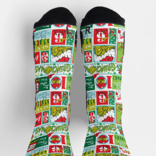 Grinch Zalig Grinchfeest Patroon Sokken