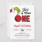 Grinch Ze is een Mean One 1e Verjaardag (Voorkant)