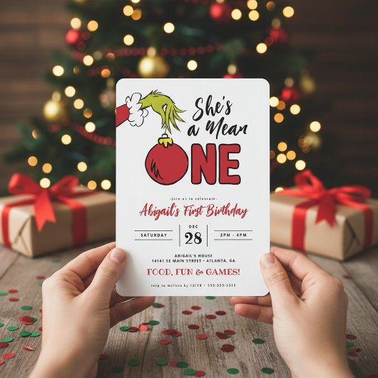 Grinch Ze is een Mean One 1e Verjaardag