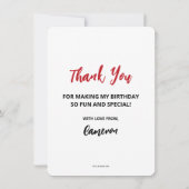 Grinch Ze is een Mean One 1e Verjaardag Bedankkaart (Achterkant)